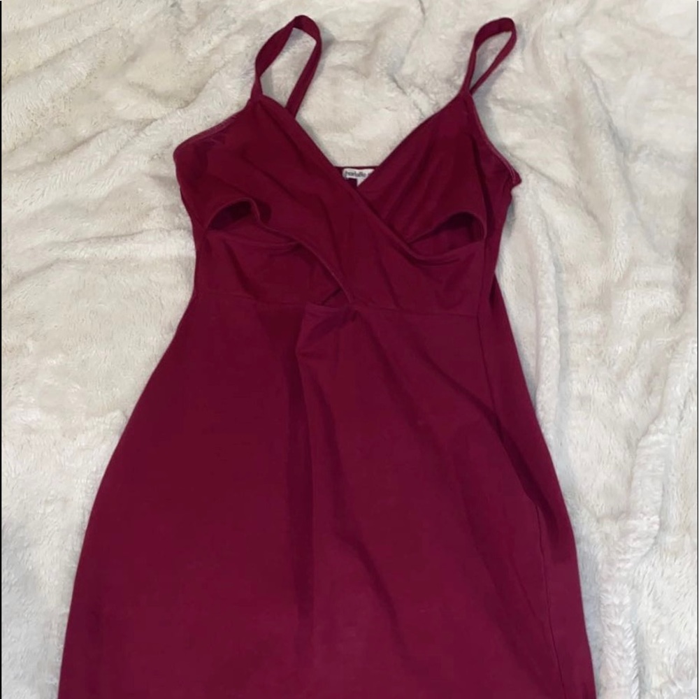 Skin tight light burgundy dress size M